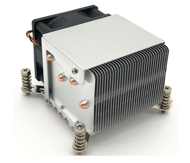 AI server stamped fin heat sink assembly