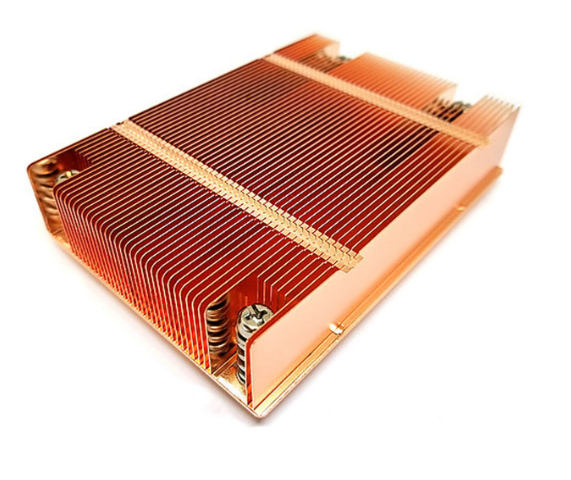 Copper high density fin heat sink